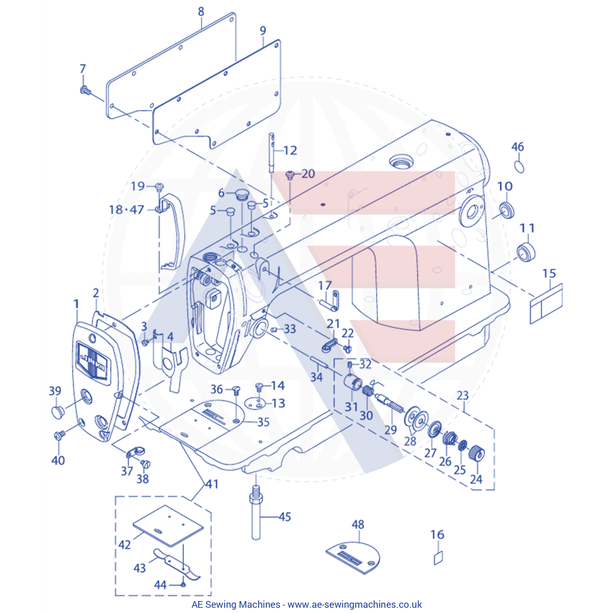 22945307 Thread Tension Post Base