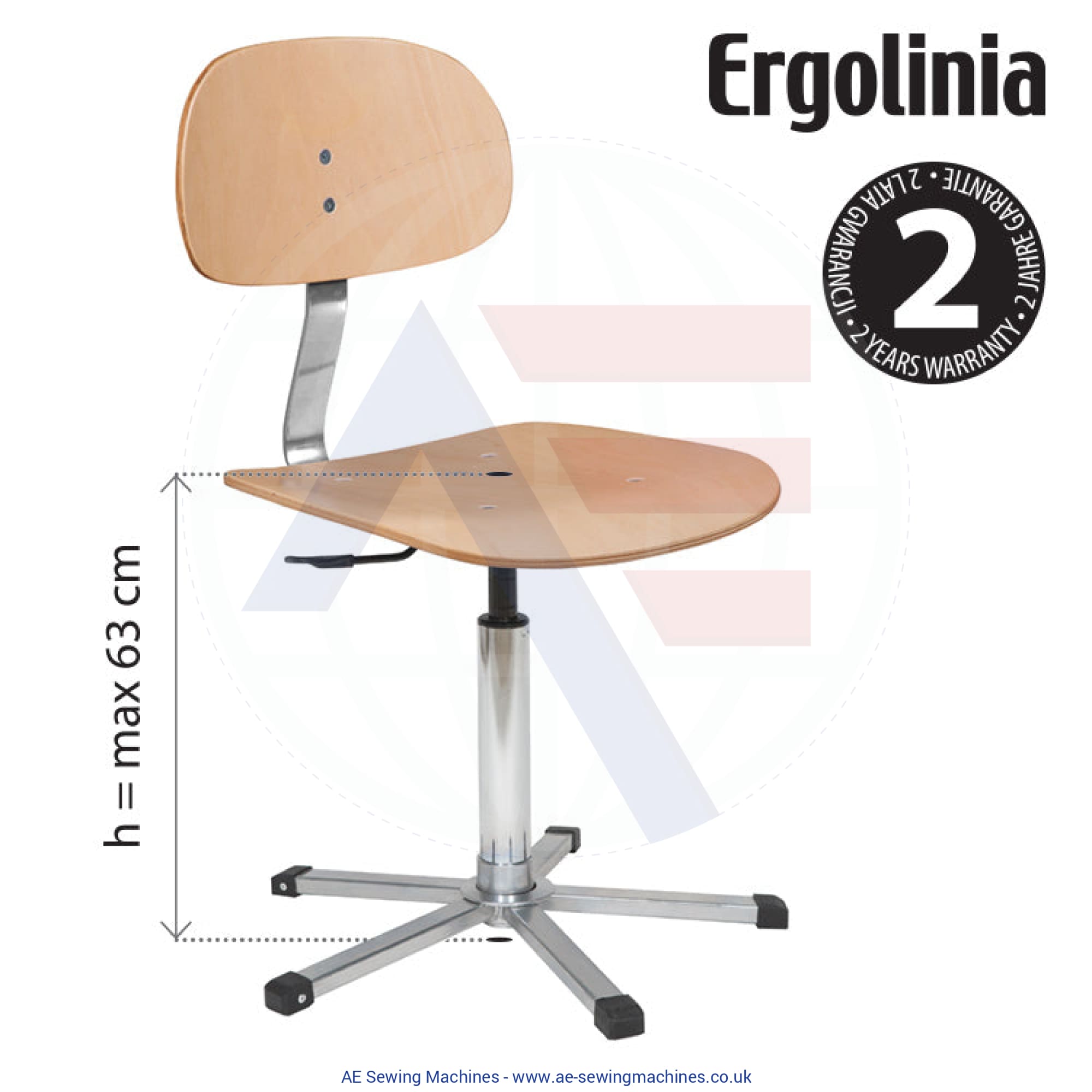 Ergolinia Evo4 Plywood Industrial Rotary Chair