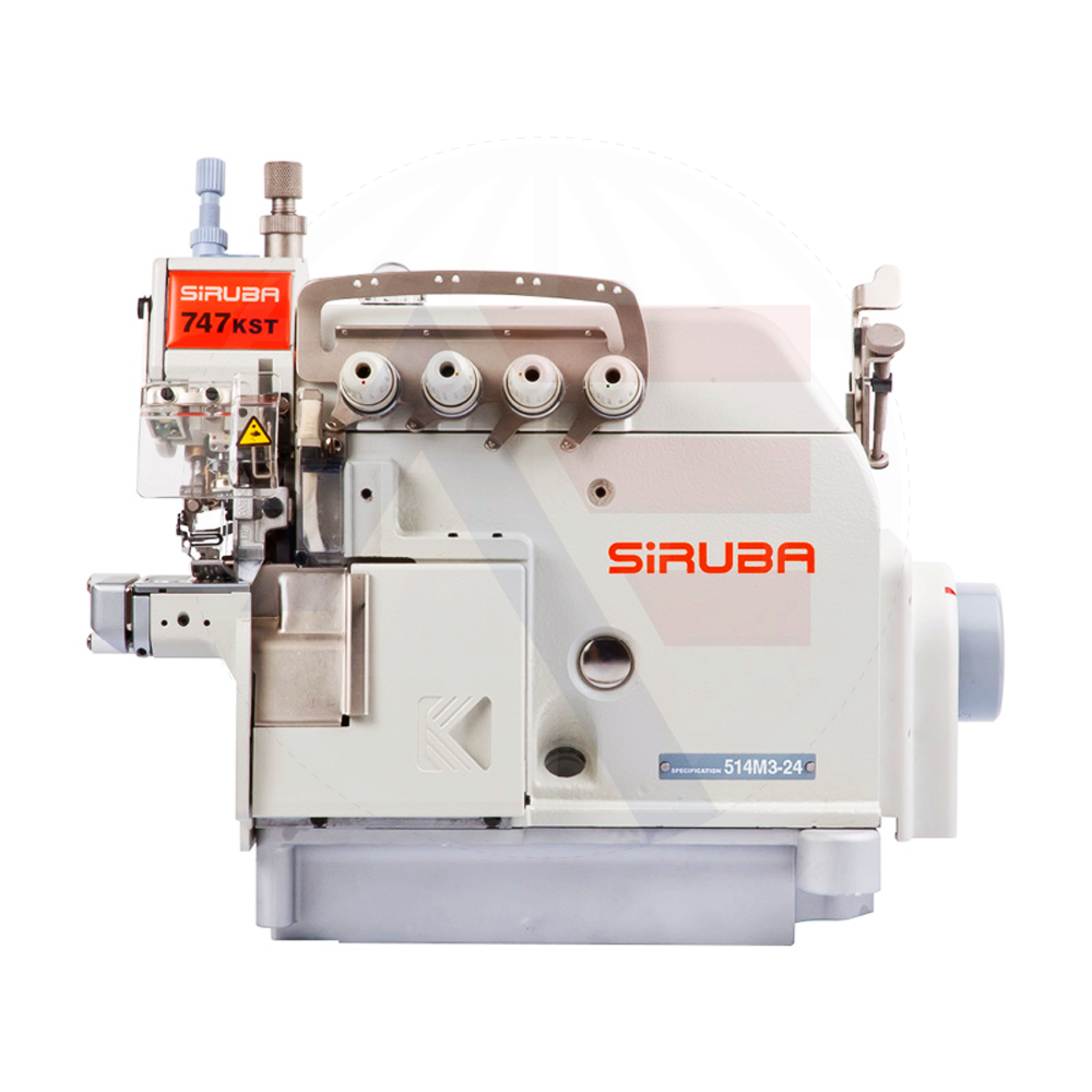 Siruba 747Kst 4-Thread Cylinder Bed Overlock Machine Sewing Machines